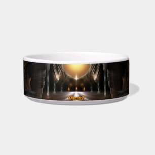 Écuelle Orbe D'Acrellis Fractal Art Pet Bowl