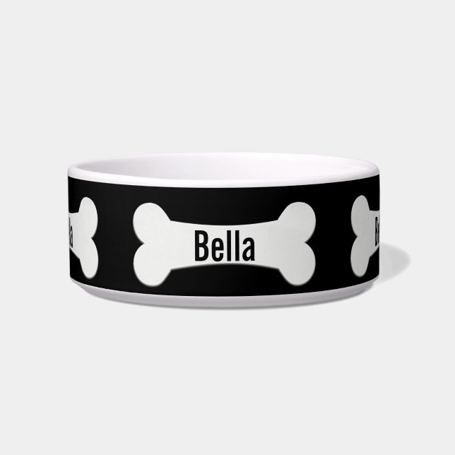 Écuelle Os De Chien Sur Black Bowl (Devant)