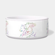 Pack de loups courant arc-en-ciel tendance et lumi