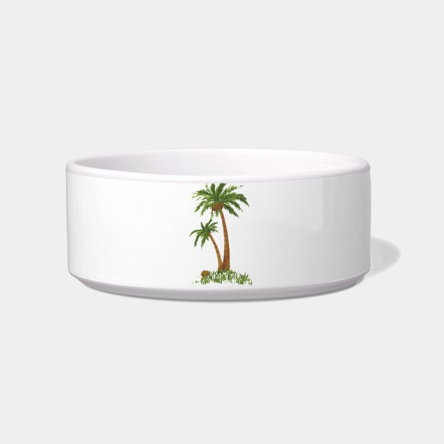 Écuelle Palm Tree Pet Bowls (2 tailles) (Devant)