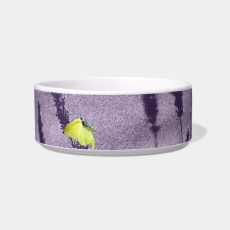 Écuelle Papillon Citron sur un champ de Lavande Violette