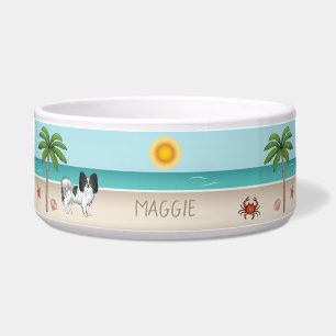 Écuelle Papillon Noir Et Blanc Chien Plage Été Tropicale