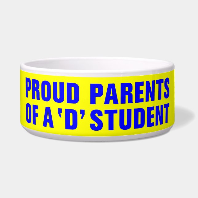 ÉCUELLE PARENTS FIERS D'UN ÉTUDIANT "D" (Devant)