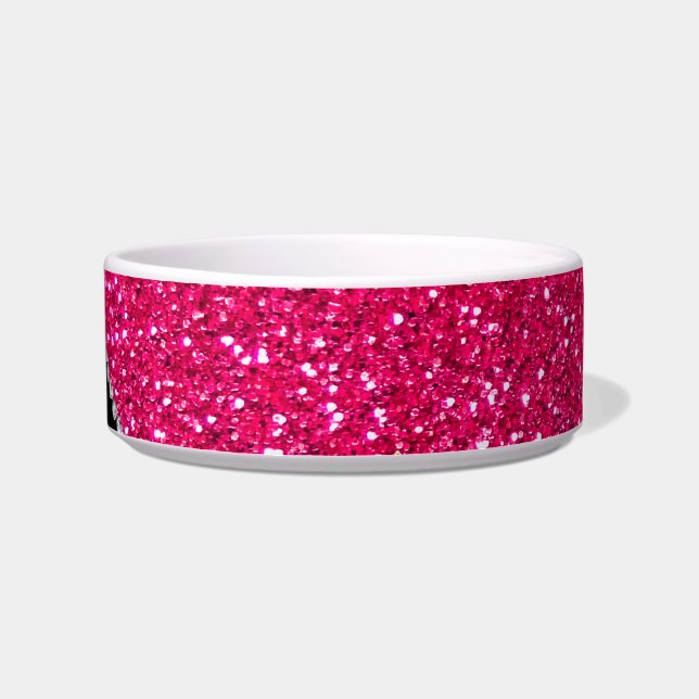 Écuelle Parties scintillantes noires de rose de léopard de (Droite)