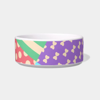 Écuelle Pastel Damier Rayure Arc-en-ciel Géométrique