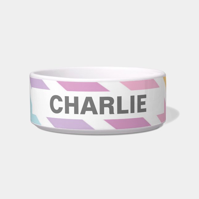 Écuelle Pastel Rainbow Personnalisé céramique poêle Bowl (Devant)