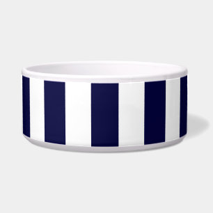Écuelle Patters de Navy Blue and White Extra Large Stripe
