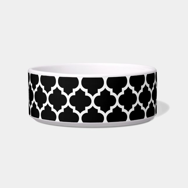 Écuelle Patters noirs White Moroccan Quatrefoil #5 (Droite)