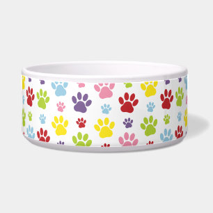 Écuelle Pattes Colorées, Motif de Patte, Pattes de Chien, 
