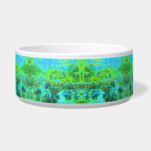 Écuelle Paysage verdoyant et bleu du jardin