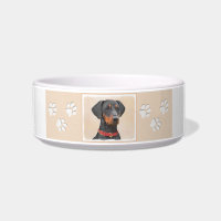 Peinture allemande Pinscher peinture art animal or