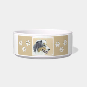 Écuelle Peinture de berger australien - Art original de ch