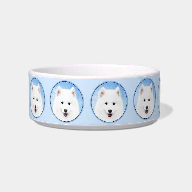 Écuelle Peinture Samoyed Puppy - Jolie Art Original Chien (Gauche)
