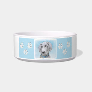 Écuelle Peinture Weimaraner - Joli art original chien