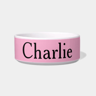 Écuelle Personnalisé Nom Photo Art Light Pet Rose