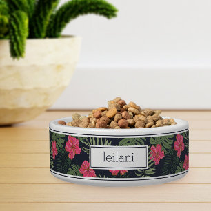 Écuelle Personnalisé Tropical Magenta Hibiscus Motif anima