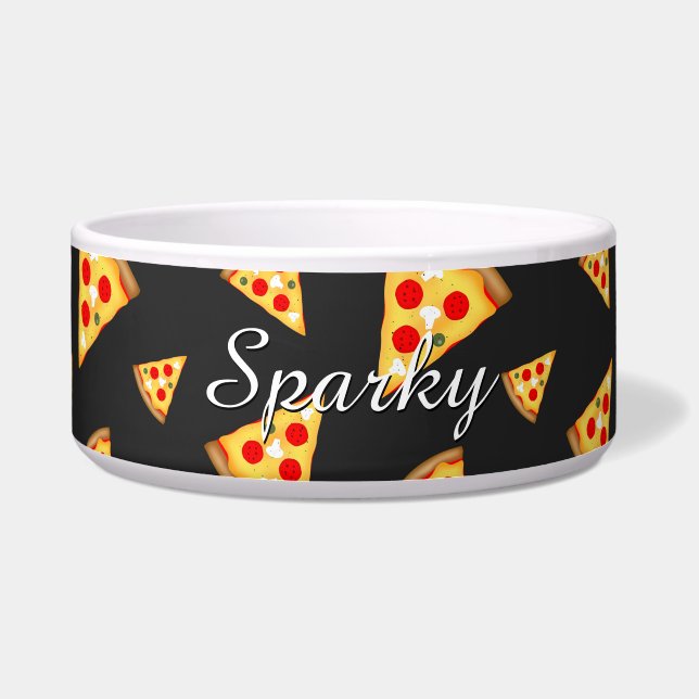 Écuelle Personnaliser Cool et amusant pizza tranches motif (Devant)