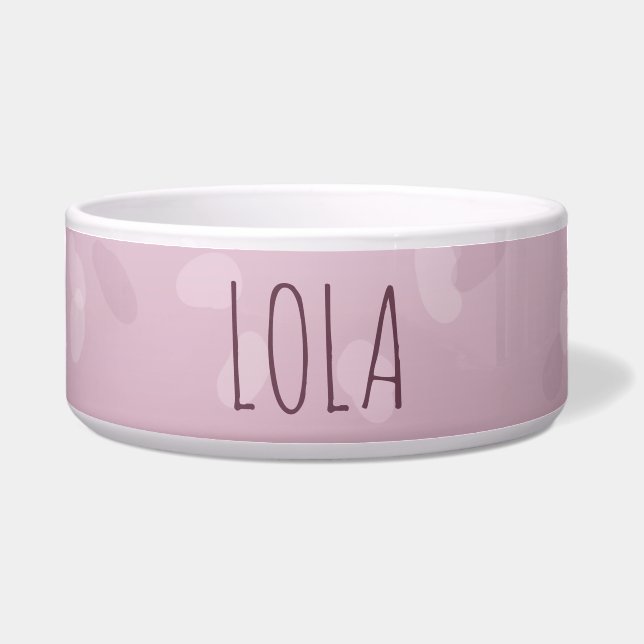 Écuelle Personnaliser le dégradé d'ombre rose chic (Devant)