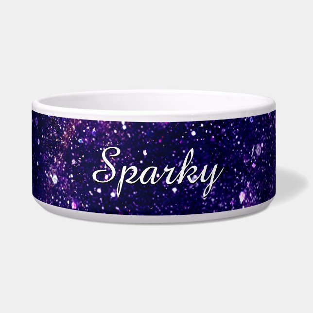 Écuelle Personnaliser violet violet violet galaxie abstrai (Devant)