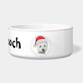 Écuelle Personnalisez la cuvette d'art de chien de Westie
