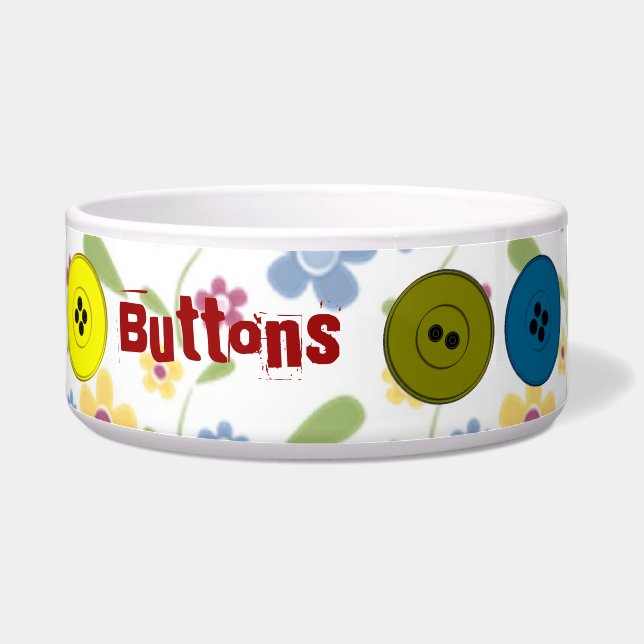 Écuelle Personnalisez votre bol à boutons de chat (Gauche)