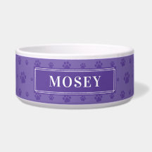 Personnalisez votre nom de chien Purple Paws Ceram