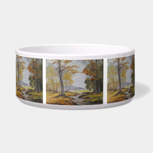 Écuelle Pet Bowl Ann Hayes Painting Forest Stream