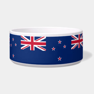 Écuelle Pet Bowl avec drapeau de la Nouvelle-Zélande