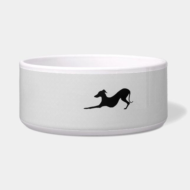 Écuelle Pet Bowl avec Greyhound italien (Devant)
