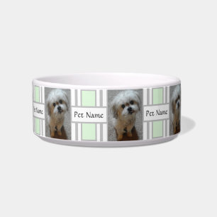 Écuelle Pet Bowl Avec Malshi Chiot Et Texte