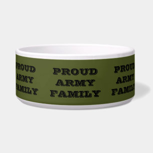 Écuelle Pet Bowl Fier Armée Famille