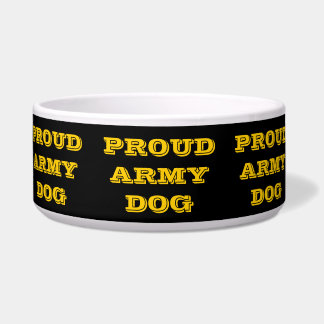 Écuelle Pet Bowl Fier chien de l'armée