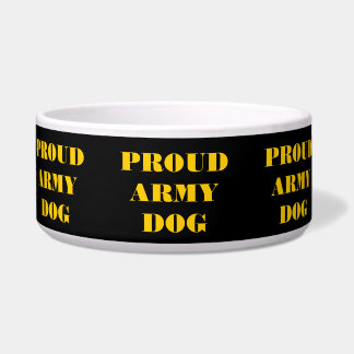 Écuelle Pet Bowl Fier chien de l'armée