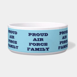 Écuelle Pet Bowl Fier Force aérienne famille