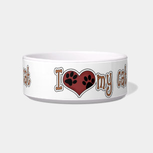 Écuelle Pet Bowl/I Love my Cat
