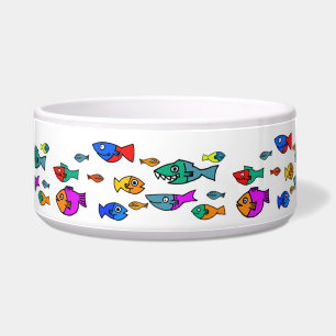 Écuelle Pet Bowl pour Chiens ou Chats Motif de poisson col