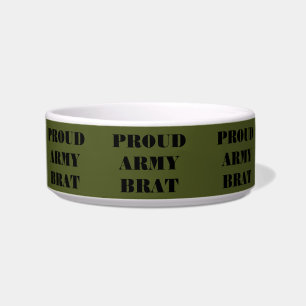 Écuelle Pet Bowl Proud Army Brat