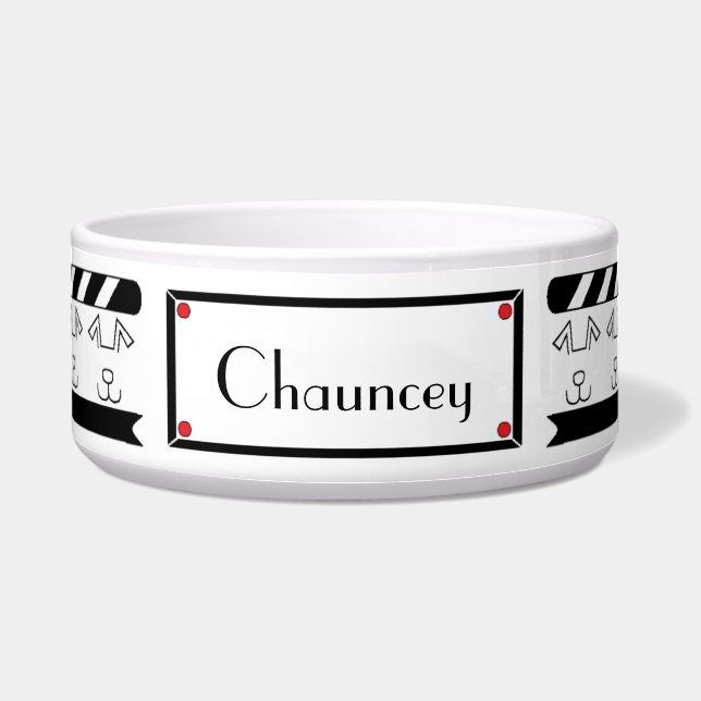 Écuelle Pet DOG Bowl Large "FEED ME HANGRY" (Devant)