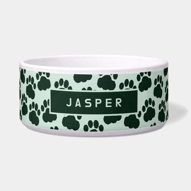 Écuelle Pet personnalisable Empreintes de pattes (Devant)