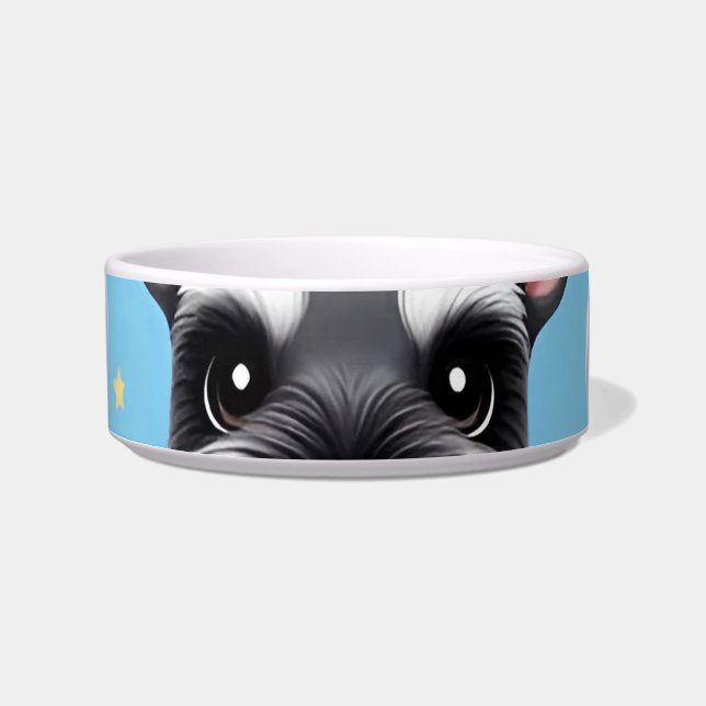 Écuelle Petit Chien De Schnauzer Motif Animal (Devant)