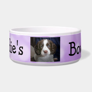 Écuelle Photo personnalisée Bowl Chien violet