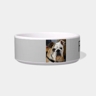 Écuelle Photo personnalisée et nom Chien Animal Bowl