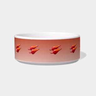 Écuelle Piments rouges chili bol pour animaux moyen