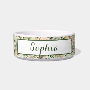 Écuelle Pinceau rose et Sage Green Floral Arrangement anim