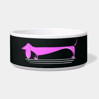 Écuelle Pink Dachshund Motif pour animaux