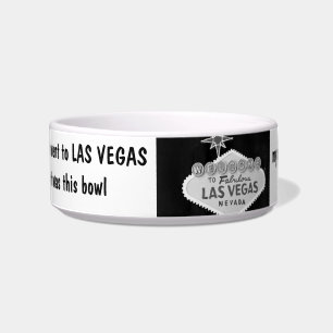 Écuelle Plaisanteries d'animal familier de Las Vegas