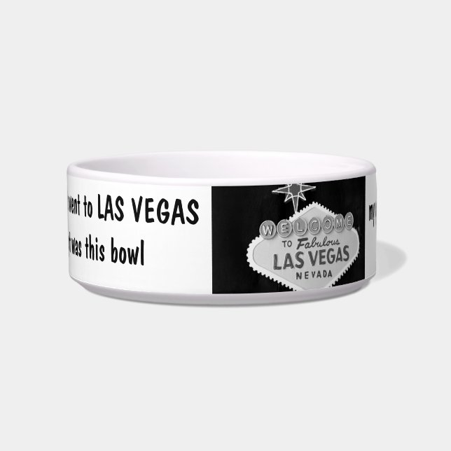 Écuelle Plaisanteries d'animal familier de Las Vegas (Devant)