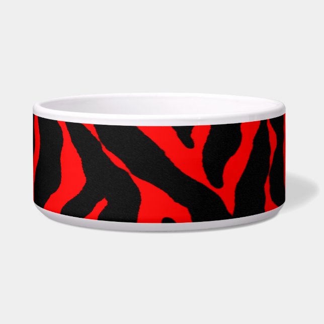 Écuelle Plat de chien d'impression de tigre pour cet (Droite)