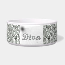Plat de cuvette de chien ou de chat de DIVA