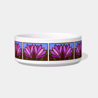 Écuelle Plat de Motif à fleurs violettes en céramique peti